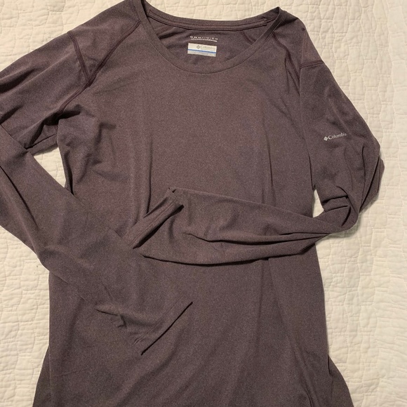 columbia Tops - Columbia Dry Fit Plum Purple Long Sleeve